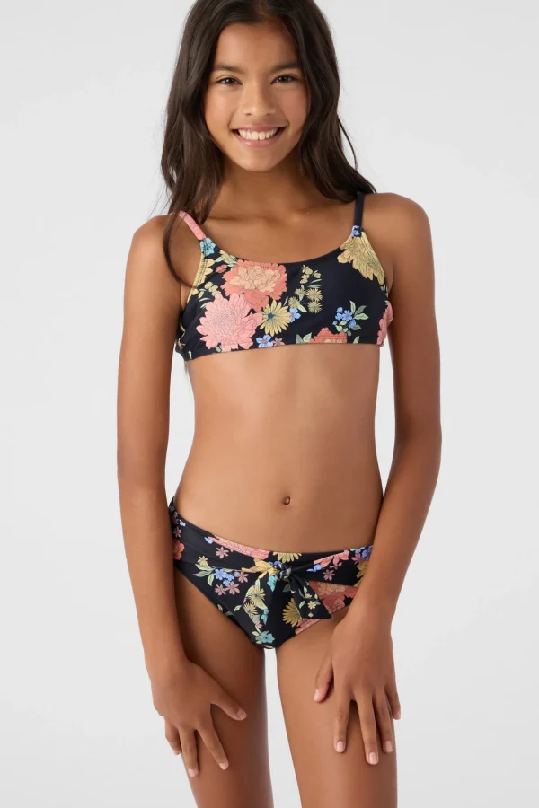 O’Neill Swim Sets | Swim Sets^GIRL'S KALI FLORAL TIE BACK BRALETTE & BOTTOMS BLACK