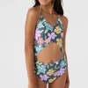 O’Neill One-Pieces | One Pieces^GIRL'S LAYLA FLORAL CINCHED ONE-PIECE SLATE