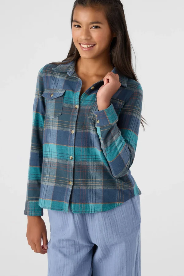 O’Neill Tops^GIRL'S LONNIE LONG SLEEVE TOP SLATE