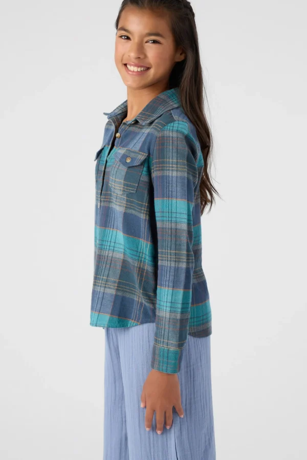 O’Neill Tops^GIRL'S LONNIE LONG SLEEVE TOP SLATE