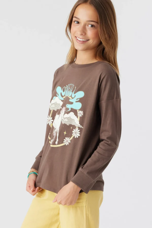 O’Neill Tops^GIRL'S MYSTIC TEE COFFEE