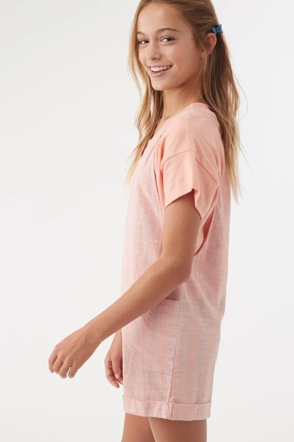 O’Neill Bottoms^GIRL'S OPAL ROMPER PEACH