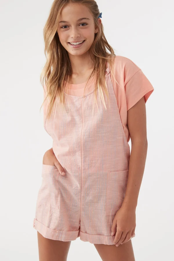 O’Neill Bottoms^GIRL'S OPAL ROMPER PEACH