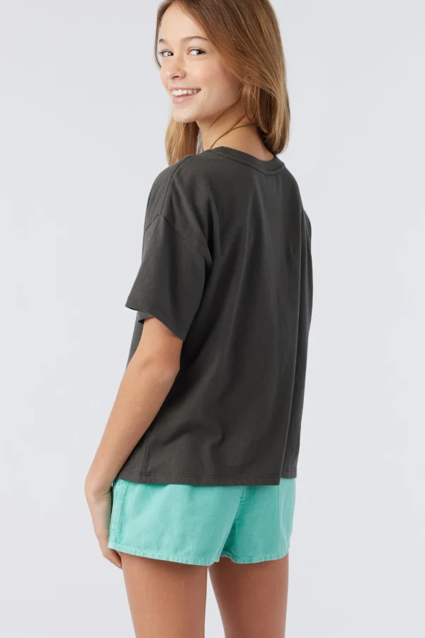 O’Neill Tops^GIRL'S OUT WEST TEE WASHEDBLK