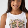 O’Neill Tops^GIRL'S PEACE FLOWER TANK WHITE