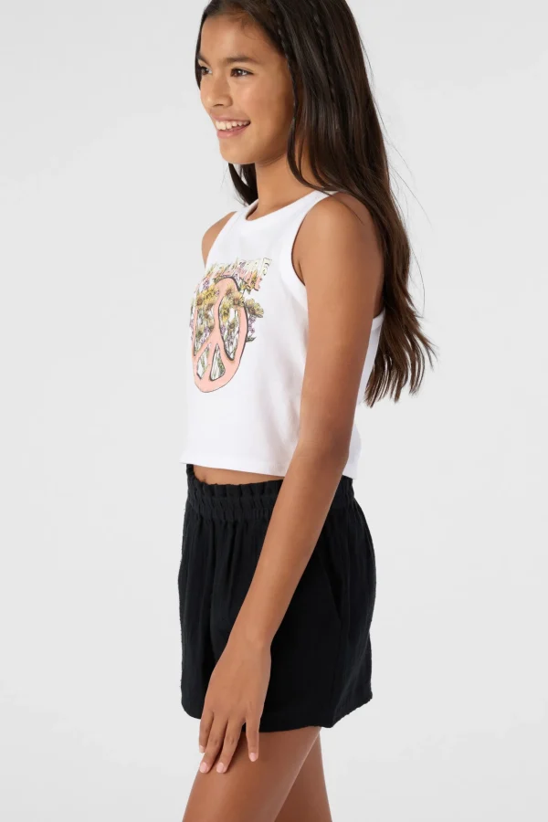 O’Neill Tops^GIRL'S PEACE FLOWER TANK WHITE