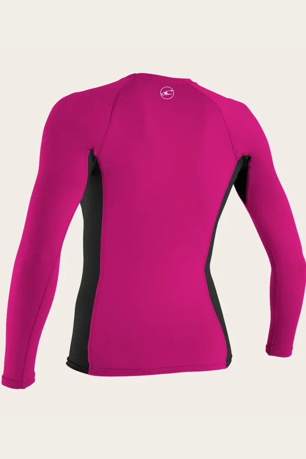 O’Neill Uv-Sun-Protection Rash Guards | Uv-Sun-Protection Rash Guards^GIRL'S PREMIUM SKINS L/S RASH GUARD BERRY/BLK/BERRY