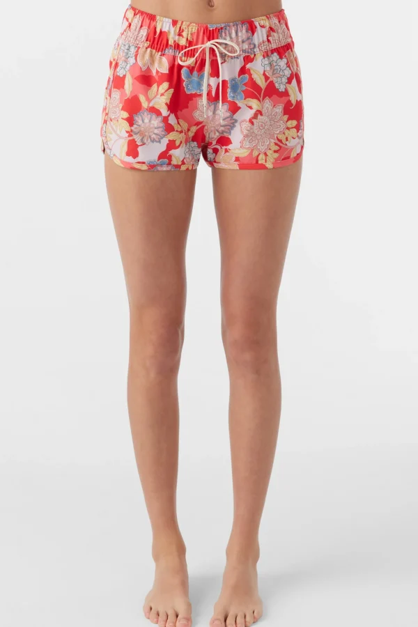 O’Neill Boardshorts | Boardshorts^GIRL'S SALTWATER ESSENTIALS LANE PRINTED 2" ELASTIC BOARDSHORTS BITTERSWEET