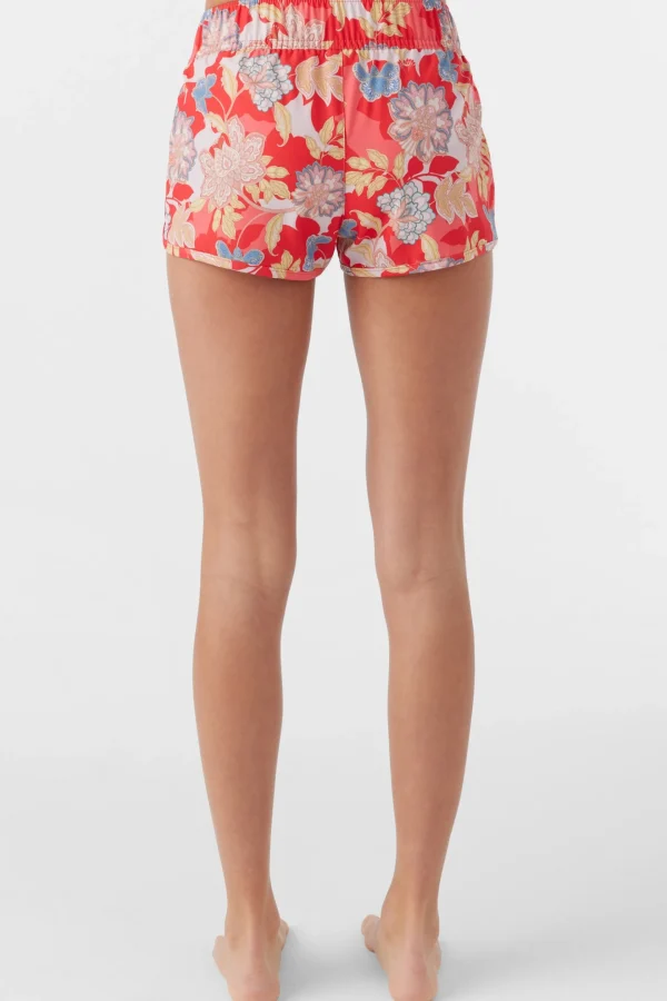 O’Neill Boardshorts | Boardshorts^GIRL'S SALTWATER ESSENTIALS LANE PRINTED 2" ELASTIC BOARDSHORTS BITTERSWEET