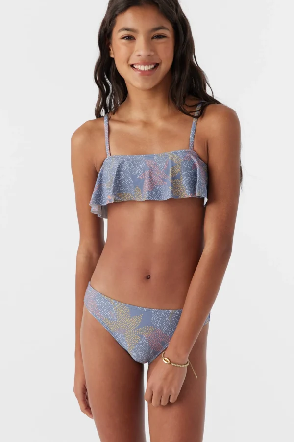 O’Neill Swim Sets | Swim Sets^GIRL'S SANDRINE RUFFLE BRALETTE SWIM SET MULTI CLR