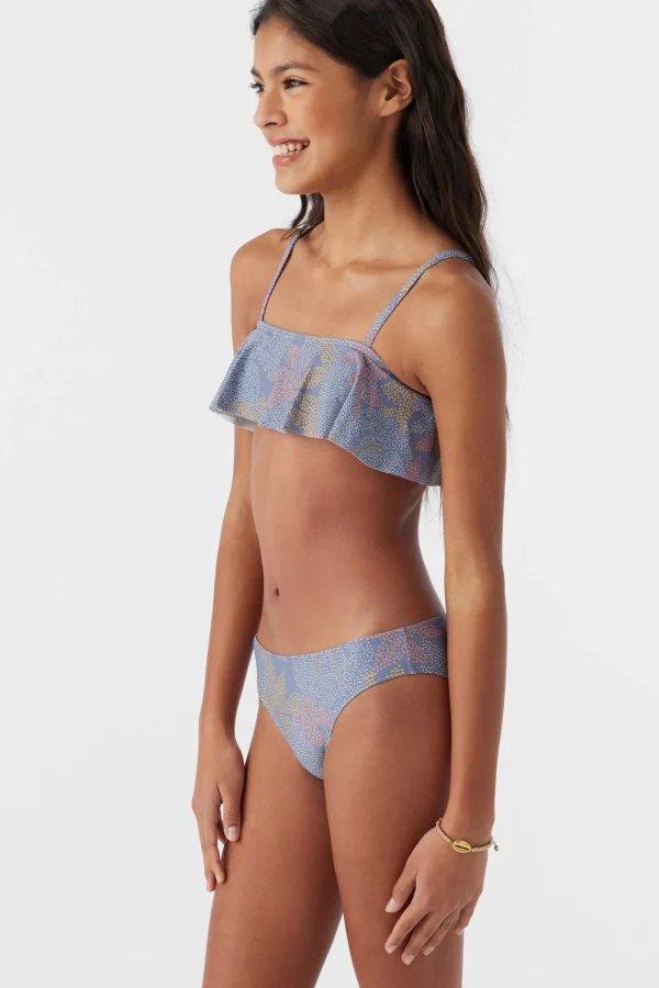 O’Neill Swim Sets | Swim Sets^GIRL'S SANDRINE RUFFLE BRALETTE SWIM SET MULTI CLR