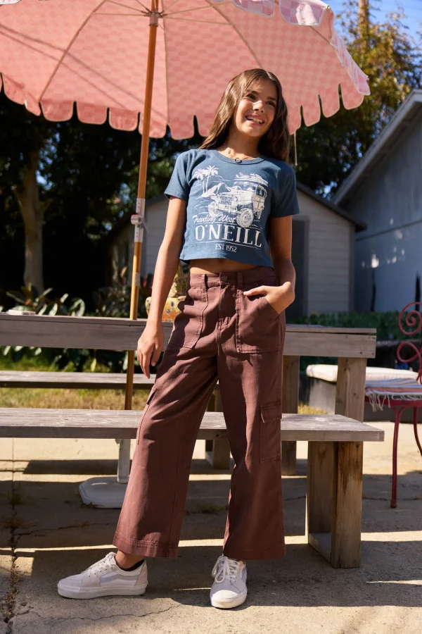 O’Neill Bottoms^GIRL'S SUMMER CARGO PANTS CHOCOLATE