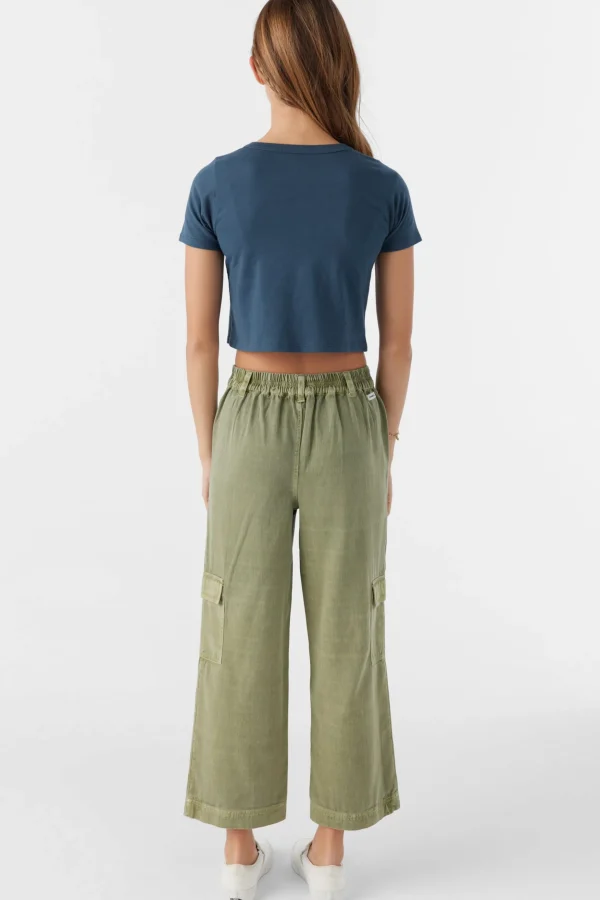 O’Neill Bottoms^GIRL'S SUMMER CARGO PANTS OIL GREEN