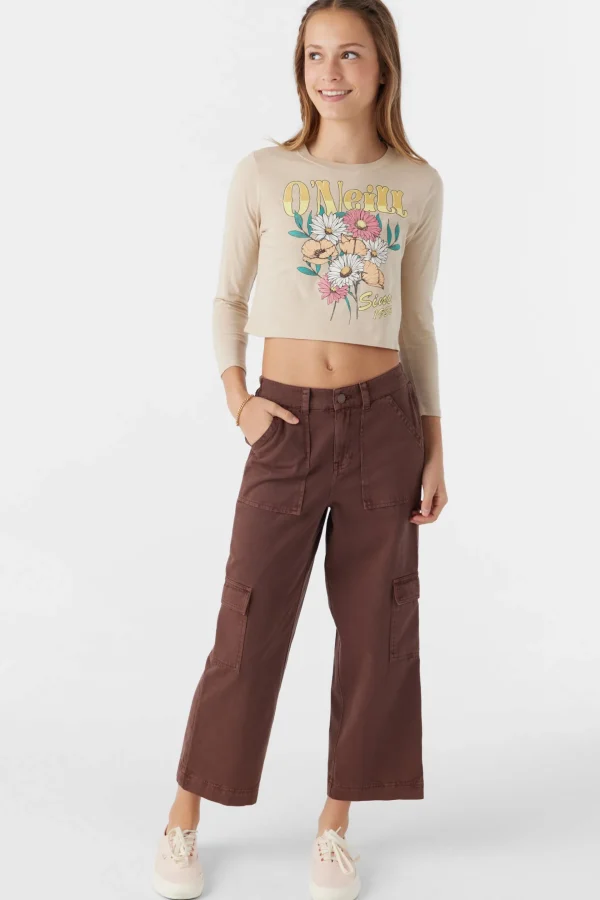 O’Neill Bottoms^GIRL'S SUMMER CARGO PANTS CHOCOLATE