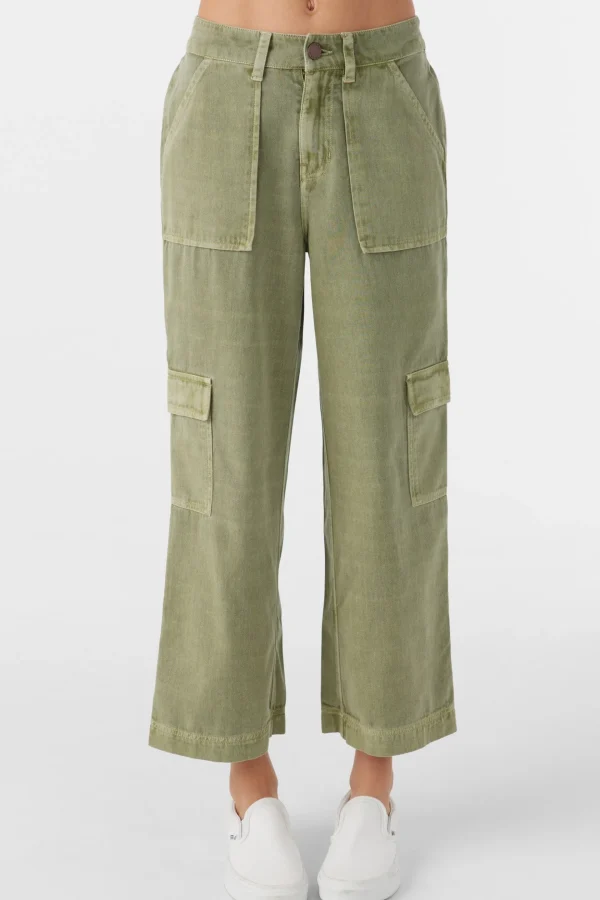 O’Neill Bottoms^GIRL'S SUMMER CARGO PANTS OIL GREEN