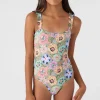 O’Neill One-Pieces | One Pieces^GIRL'S TALITHA FLORAL RUFFLE ONE-PIECE OIL GREEN