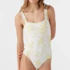 O’Neill One-Pieces | One Pieces^GIRL'S TATIANNA FLORAL RUFFLE STRAP ONE PIECE VANILLA