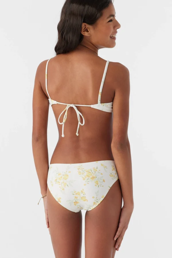 O’Neill Swim Sets | Swim Sets^GIRL'S TATIANNA FLORAL TIE BACK BRALETTE SWIM SET VANILLA