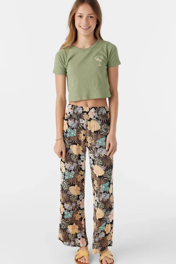 O’Neill Bottoms^GIRL'S TOMMIE MACAW TROPICAL PANTS BLACK