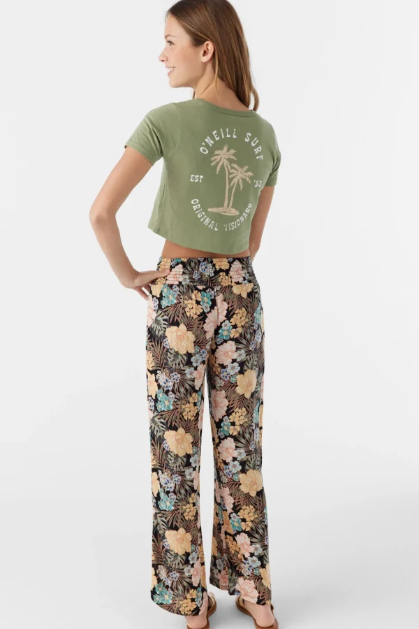 O’Neill Bottoms^GIRL'S TOMMIE MACAW TROPICAL PANTS BLACK