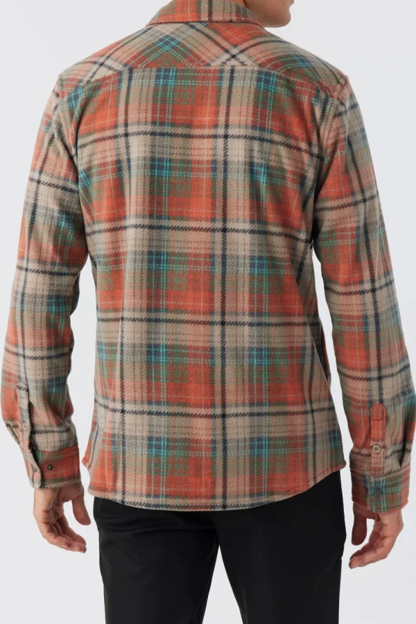 O’Neill Shirts & Flannels^GLACIER PLAID SUPERFLEECE SHIRT CLAY