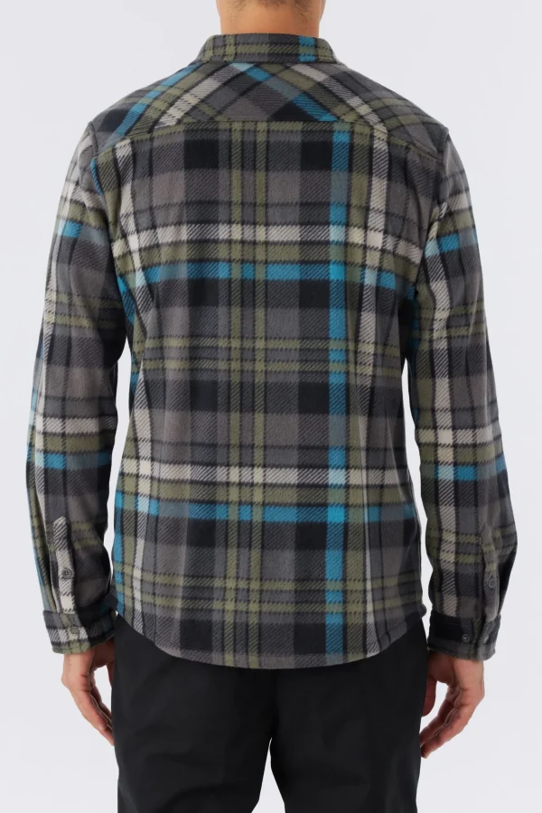 O’Neill Shirts & Flannels^GLACIER PLAID SUPERFLEECE SHIRT GREY