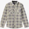 O’Neill Shirts & Flannels^GLACIER STANDARD FIT SUPERFLEECE OVERSHIRT LT KHAKI