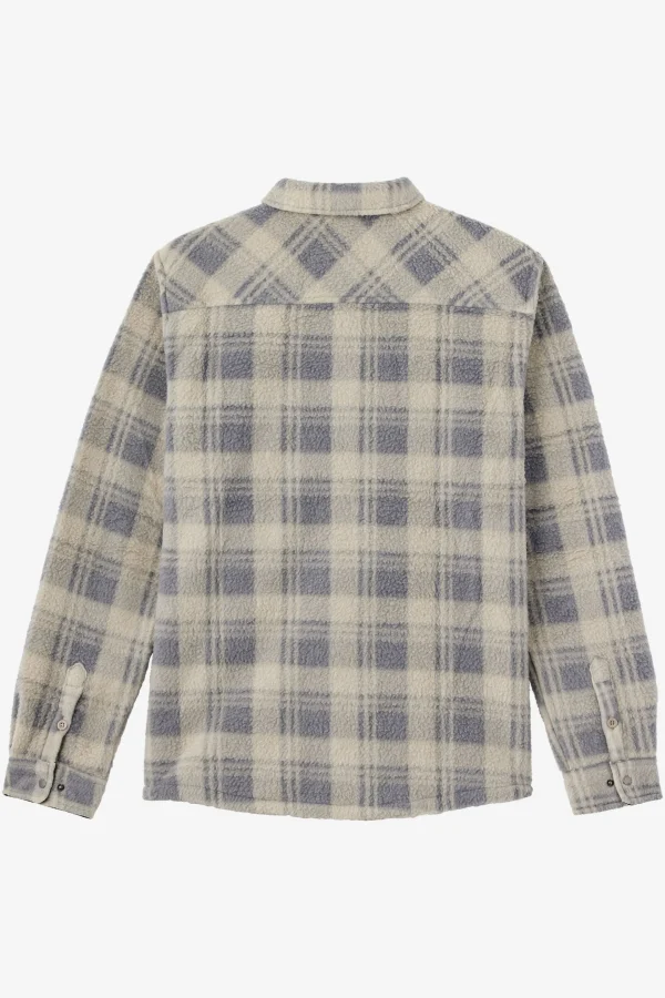 O’Neill Shirts & Flannels^GLACIER STANDARD FIT SUPERFLEECE OVERSHIRT LT KHAKI