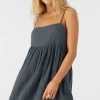 O’Neill Cover-Ups^HADIA CRINKLE DOUBLE GAUZE MINI DRESS SLATE