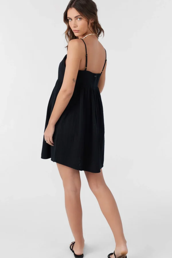 O’Neill Cover-Ups | Dresses^HADIA CRINKLE DOUBLE GAUZE MINI DRESS BLACK