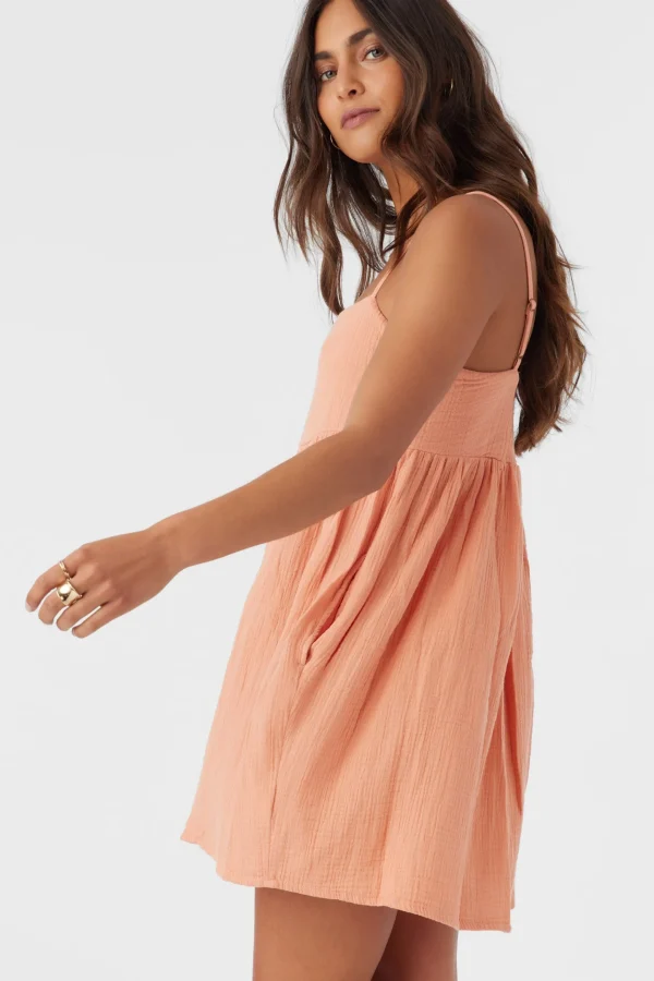 O’Neill Cover-Ups | Dresses^HADIA CRINKLE DOUBLE GAUZE MINI DRESS CANYON SUNSET