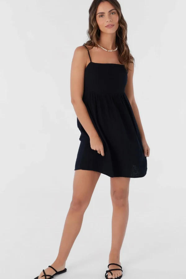 O’Neill Cover-Ups | Dresses^HADIA CRINKLE DOUBLE GAUZE MINI DRESS BLACK