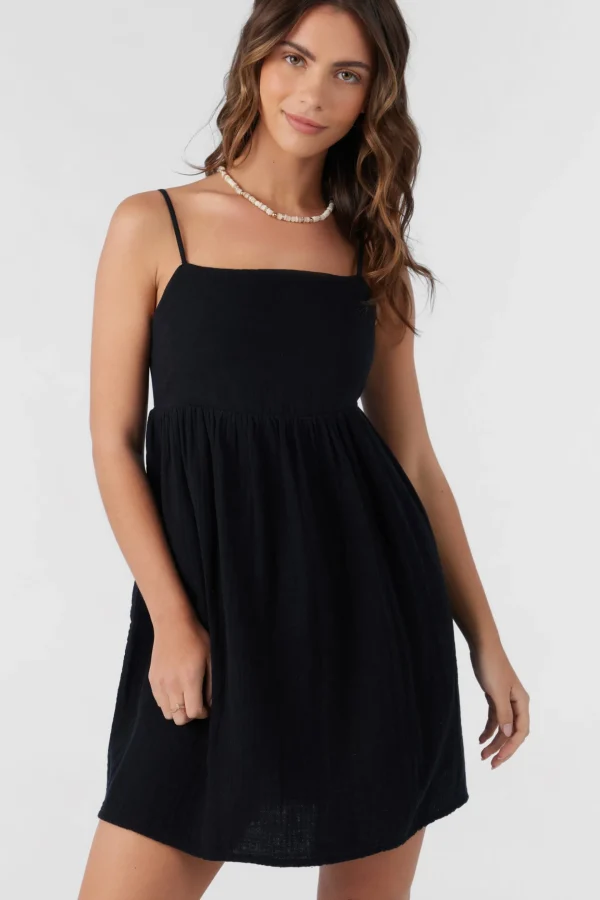 O’Neill Cover-Ups | Dresses^HADIA CRINKLE DOUBLE GAUZE MINI DRESS BLACK