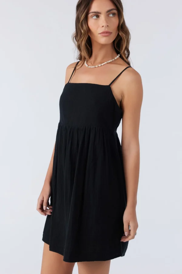 O’Neill Cover-Ups | Dresses^HADIA CRINKLE DOUBLE GAUZE MINI DRESS BLACK