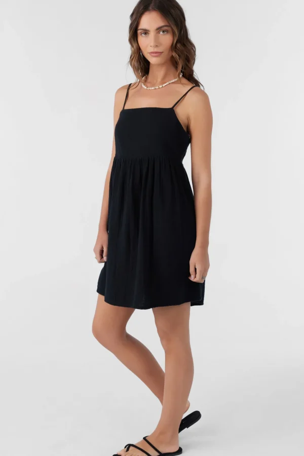 O’Neill Cover-Ups | Dresses^HADIA CRINKLE DOUBLE GAUZE MINI DRESS BLACK