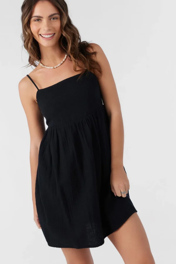 O’Neill Cover-Ups | Dresses^HADIA CRINKLE DOUBLE GAUZE MINI DRESS BLACK