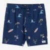 O’Neill Side Pockets^HERMOSA ELASTIC WAIST 17" SWIM TRUNKS NAVY