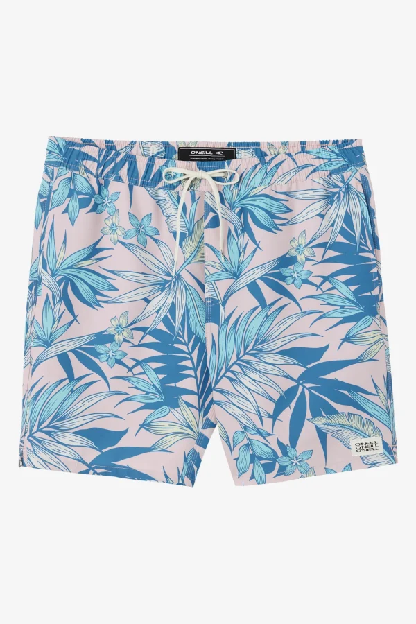 O’Neill Side Pockets^HERMOSA ELASTIC WAIST 17" SWIM TRUNKS LT ROSE 2