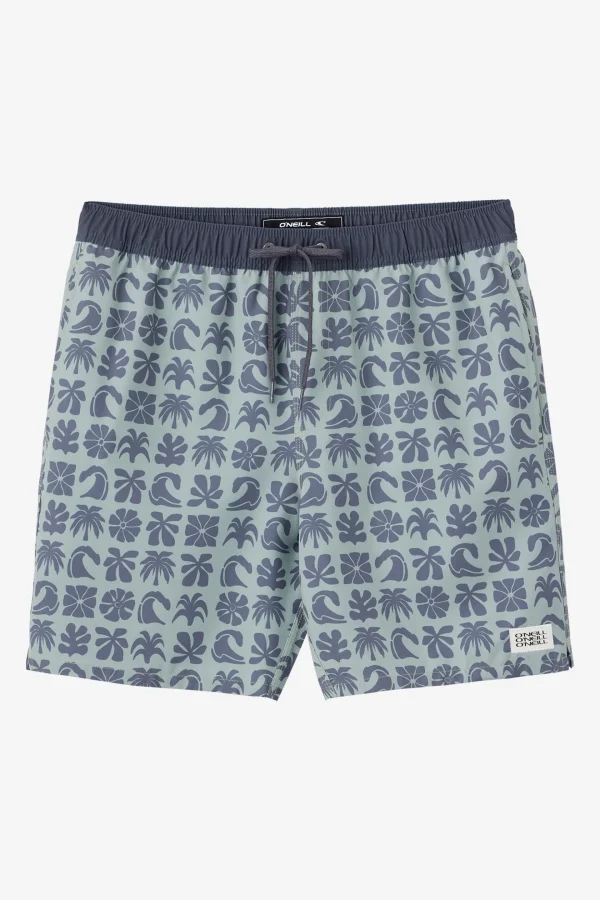 O’Neill Side Pockets^HERMOSA ELASTIC WAIST 17" SWIM TRUNKS SEAGRASS 2