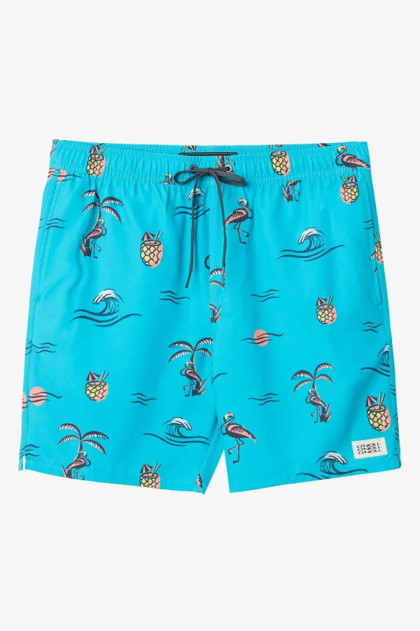 O’Neill Swim Trunks^HERMOSA ELASTIC WAIST 17" SWIM TRUNKS PEACOCK BLUE