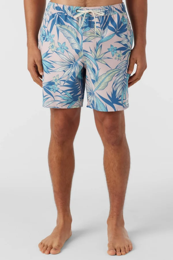 O’Neill Side Pockets^HERMOSA ELASTIC WAIST 17" SWIM TRUNKS LT ROSE 2