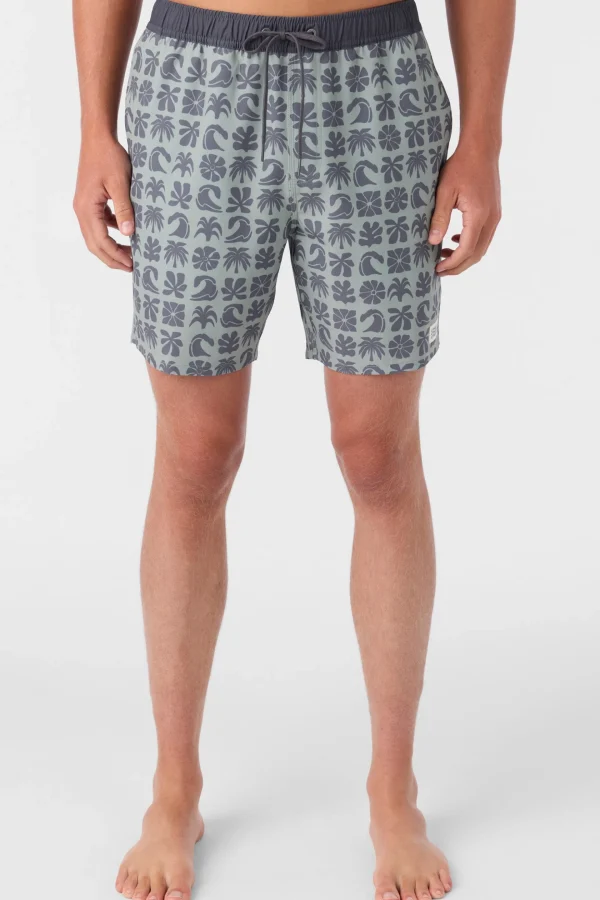 O’Neill Side Pockets^HERMOSA ELASTIC WAIST 17" SWIM TRUNKS SEAGRASS 2