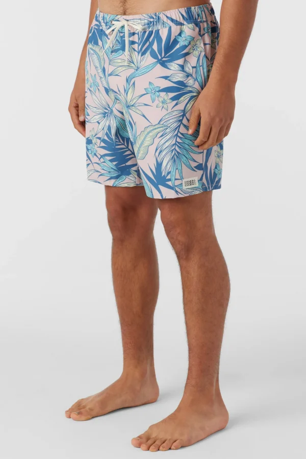 O’Neill Side Pockets^HERMOSA ELASTIC WAIST 17" SWIM TRUNKS LT ROSE 2