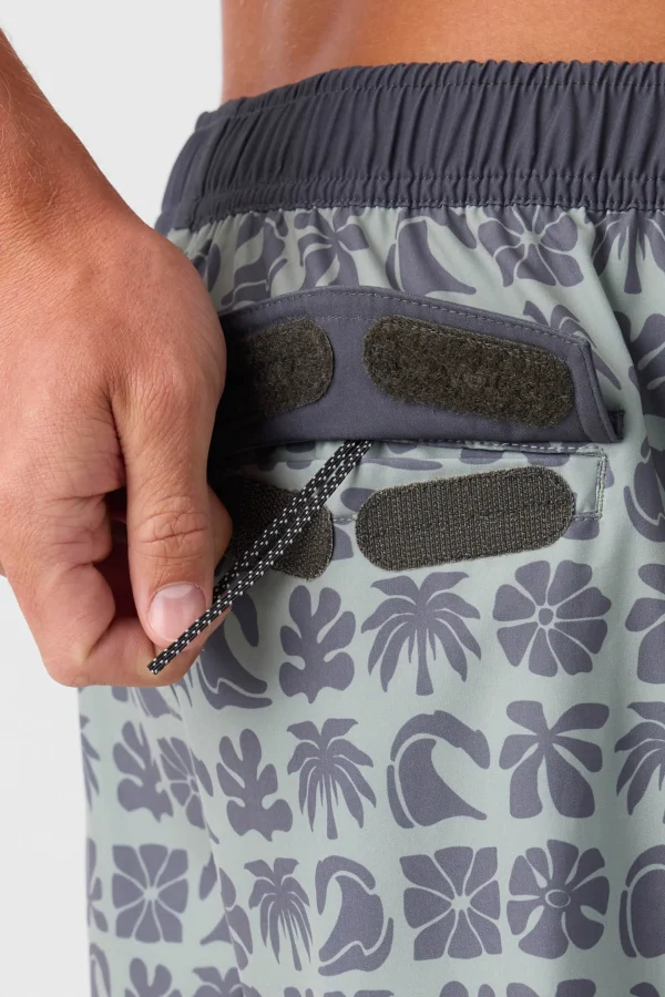 O’Neill Side Pockets^HERMOSA ELASTIC WAIST 17" SWIM TRUNKS SEAGRASS 2