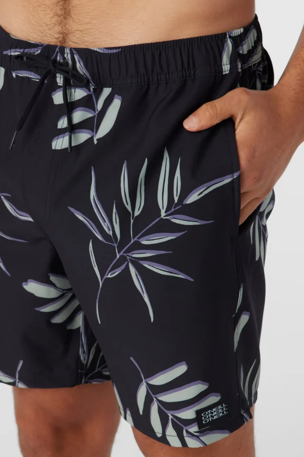 O’Neill Side Pockets | Swim Trunks^HERMOSA ELASTIC WAIST LINED 17" SWIM TRUNKS BLACK 3