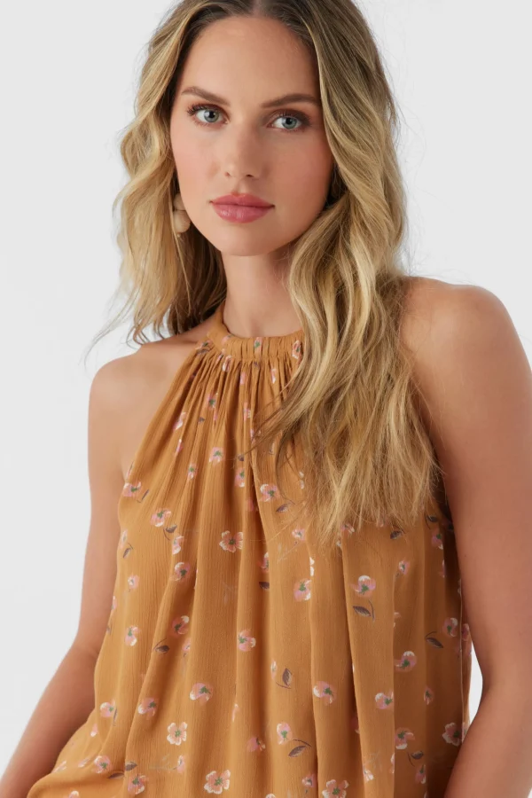 O’Neill Tops^HUDSYN KIRA FLORAL TOP BROWN SUGAR