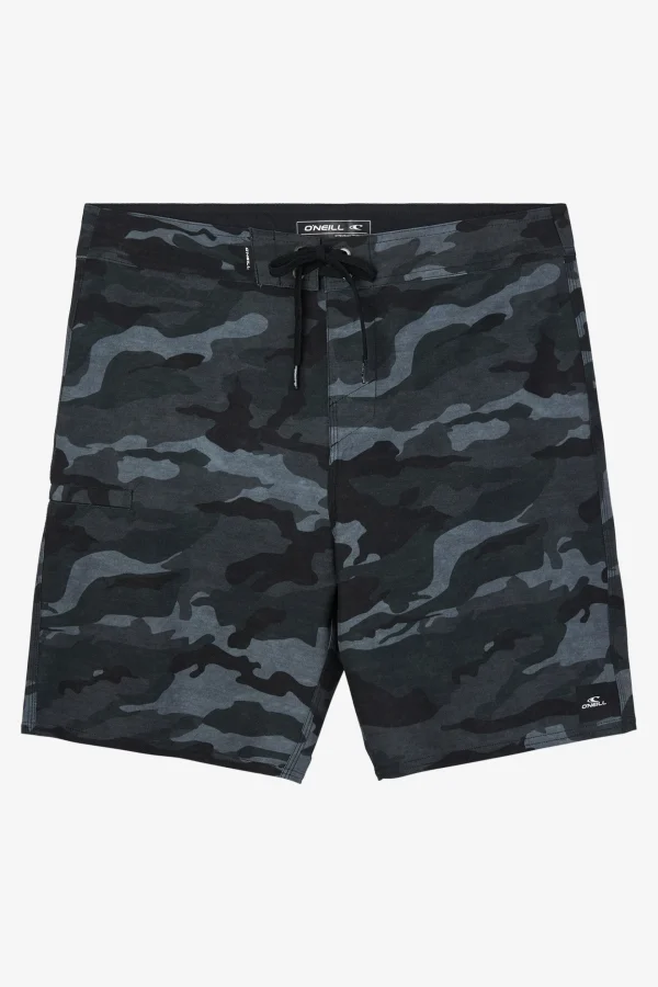 O’Neill Performance^HYPERFREAK HEAT CAMO 19" BOARDSHORTS BLACK CAMO