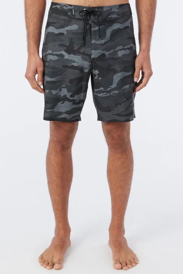 O’Neill Performance^HYPERFREAK HEAT CAMO 19" BOARDSHORTS BLACK CAMO