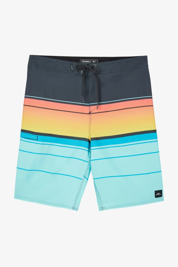 O’Neill Performance^HYPERFREAK HEAT STRIPE 21" BOARDSHORTS TURQUOISE