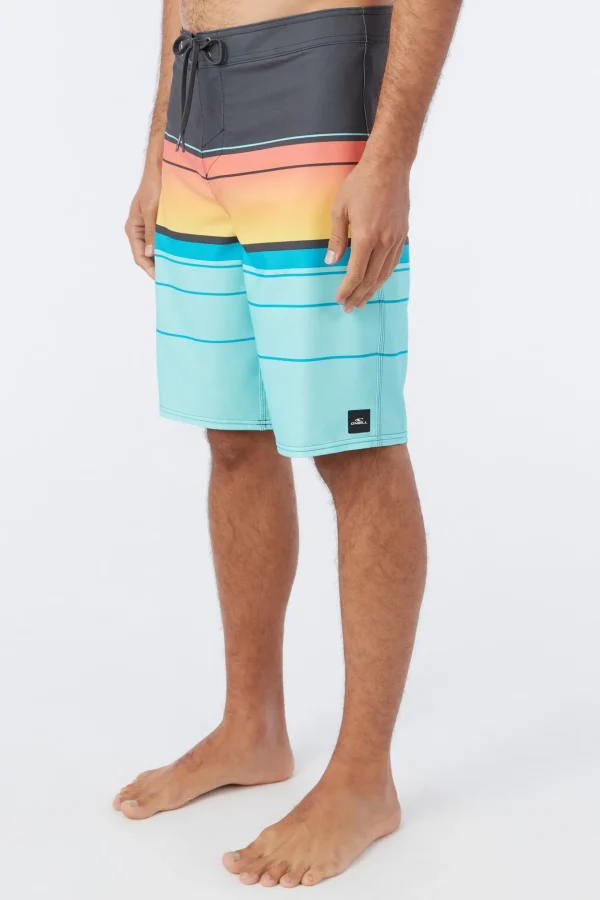 O’Neill Performance^HYPERFREAK HEAT STRIPE 21" BOARDSHORTS TURQUOISE